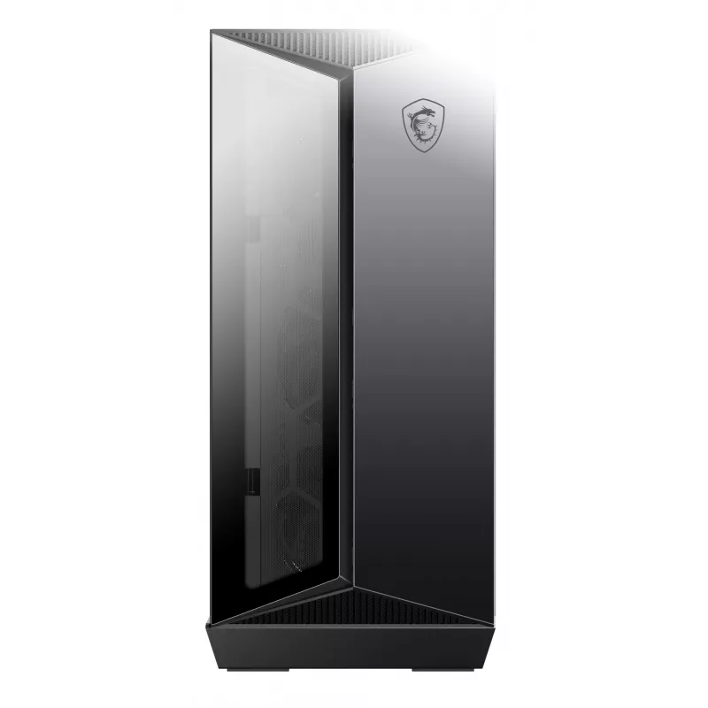MSI MPG GUNGNIR 110R Mid Tower Obudowa gamingowa do komputera Czarna, USB 3.2 Gen2 Type C, 4 wentylatory 120 mm ARGB, Synchronizacja Mystic Light, Kontroler ARGB 1 na 6, 2 panele ze szkła hartowanego, ATX, mATX, mini-ITX