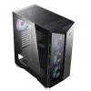 MSI MPG GUNGNIR 110R Mid Tower Obudowa gamingowa do komputera Czarna, USB 3.2 Gen2 Type C, 4 wentylatory 120 mm ARGB, Synchronizacja Mystic Light, Kontroler ARGB 1 na 6, 2 panele ze szkła hartowanego, ATX, mATX, mini-ITX