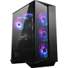 MSI MPG GUNGNIR 110R Mid Tower Obudowa gamingowa do komputera Czarna, USB 3.2 Gen2 Type C, 4 wentylatory 120 mm ARGB, Synchronizacja Mystic Light, Kontroler ARGB 1 na 6, 2 panele ze szkła hartowanego, ATX, mATX, mini-ITX