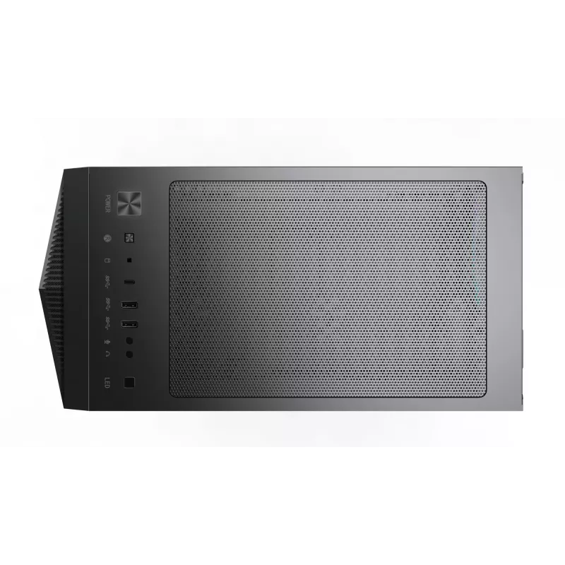 MSI MPG GUNGNIR 110R Mid Tower Obudowa gamingowa do komputera Czarna, USB 3.2 Gen2 Type C, 4 wentylatory 120 mm ARGB, Synchronizacja Mystic Light, Kontroler ARGB 1 na 6, 2 panele ze szkła hartowanego, ATX, mATX, mini-ITX