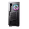 MSI MPG GUNGNIR 110R Mid Tower Obudowa gamingowa do komputera Czarna, USB 3.2 Gen2 Type C, 4 wentylatory 120 mm ARGB, Synchronizacja Mystic Light, Kontroler ARGB 1 na 6, 2 panele ze szkła hartowanego, ATX, mATX, mini-ITX