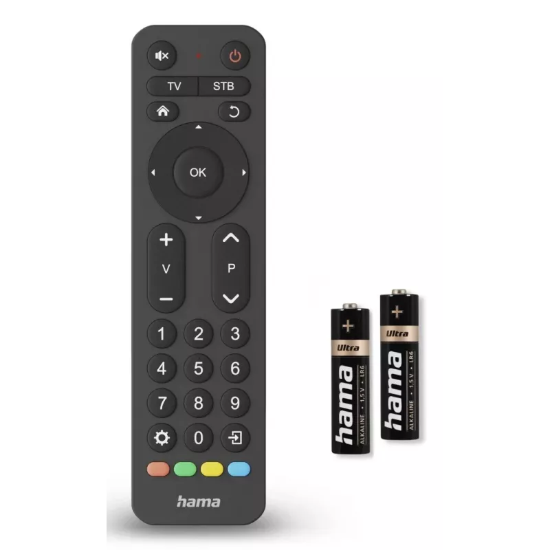Pilot zdalnego sterowania Hama 00221056 IR bezprzewodowy TV 31 przycisków zasięg 10 m
