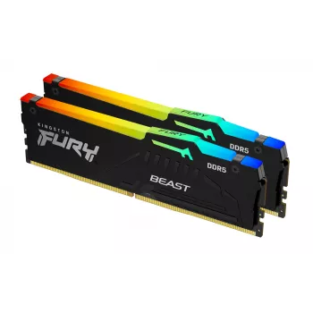 Kingston Technology FURY Beast 128GB 5600MT/s DDR5 CL36 DIMM (Kit of 2) RGB