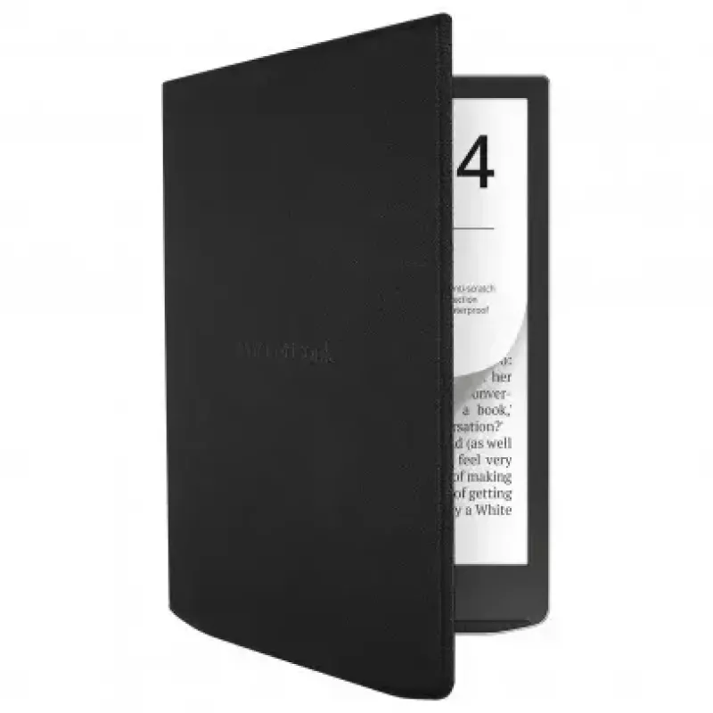 Etui Flip do czytnika e-booków PocketBook 7,8 cala — HN-FP-PU-743G-RB-WW, zamknięcie magnetyczne, czarny
