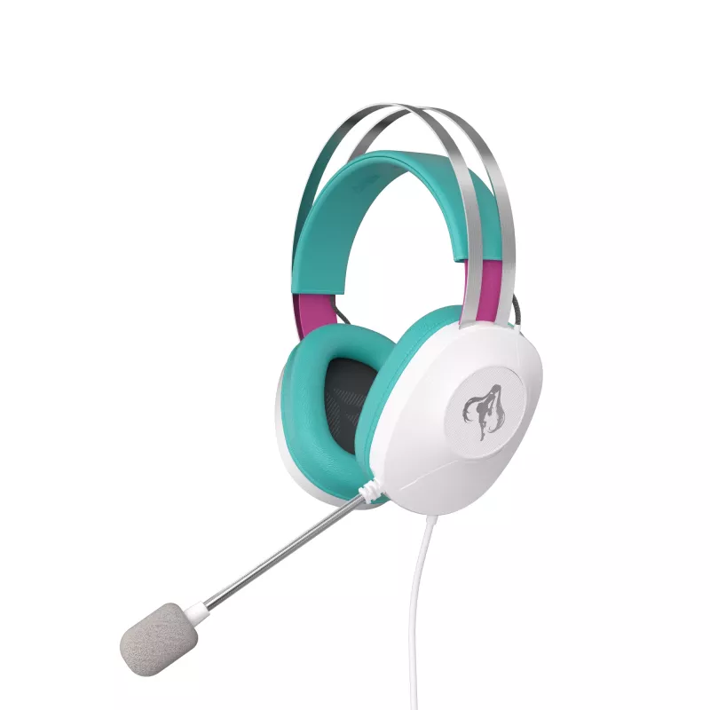 ASUS TUF Gaming H1 Gen II Hatsune Miku Edition Headset Wired Head-band USB Type-A Różowy, Turkusowy, Biały