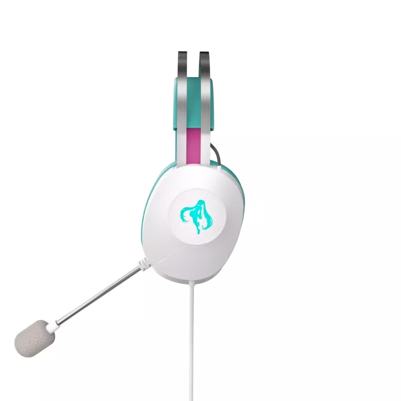 ASUS TUF Gaming H1 Gen II Hatsune Miku Edition Headset Wired Head-band USB Type-A Różowy, Turkusowy, Biały