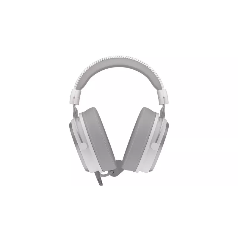 Przewodowy dwuuszny zestaw słuchawkowy ENDORFY VIRO Plus USB Onyx biały — przetworniki 53 mm, 20–20000 Hz, 98 dB, 32 Ω, odłączany mikrofon na wysięgniku, kabel 2,9 m