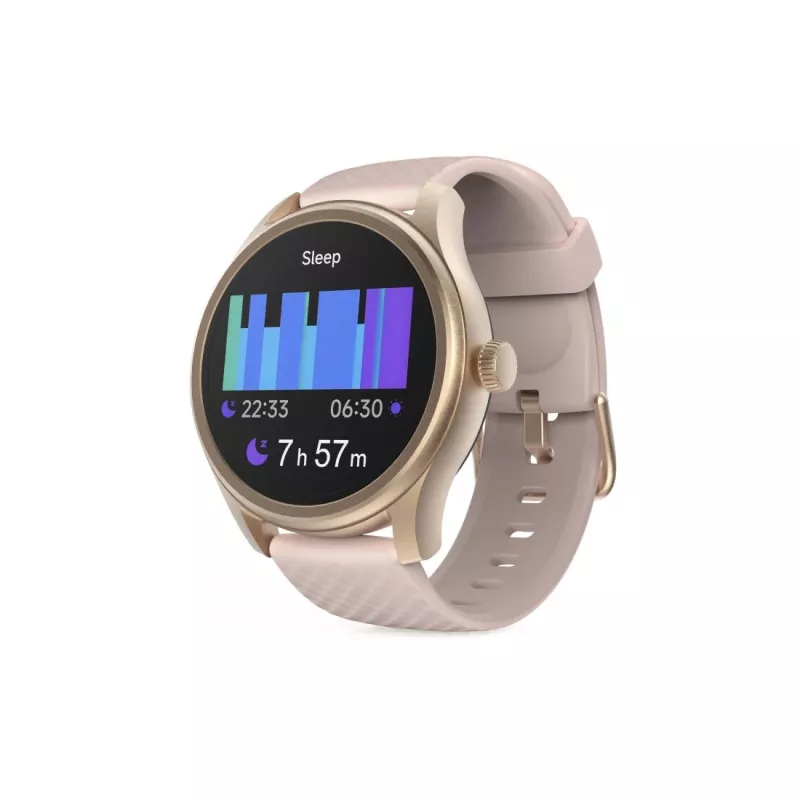 Hama Smartwatch 5010, Monitorowanie snu, Okrągły, Wodoodporny, 1,38 cala, Różowy (00178616)