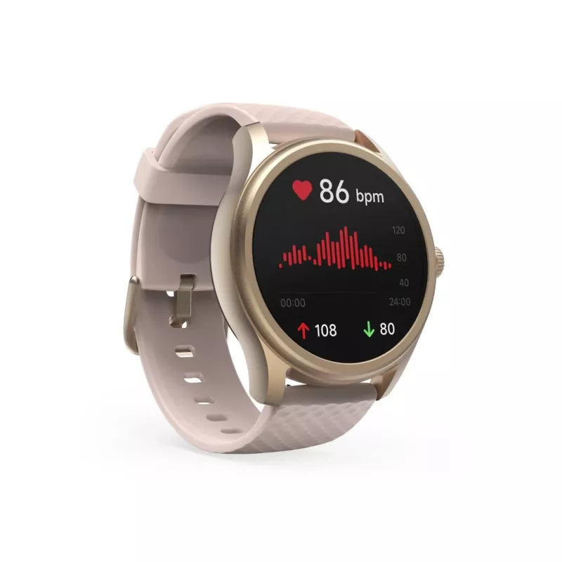 Hama Smartwatch 5010, Monitorowanie snu, Okrągły, Wodoodporny, 1,38 cala, Różowy (00178616)