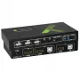 Techly 2x1 USB HDMI 4Kx2K IDATA KVM-HDMI2U przełącznik KVM Czarny