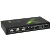 Techly 2x1 USB HDMI 4Kx2K IDATA KVM-HDMI2U przełącznik KVM Czarny