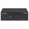 Przełącznik KVM Manhattan 4-portowy 4K@30Hz USB-A Audio Mic