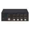 Przełącznik KVM Manhattan 4-portowy 4K@30Hz USB-A Audio Mic