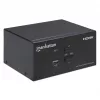 Przełącznik KVM Manhattan 2-Port 4K HDMI USB Audio do sterowania 2 komputerami
