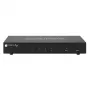 Techly IDATA DP-KVM4 Przełącznik KVM do montażu w szafie rack Czarny