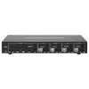 Techly IDATA DP-KVM4 Przełącznik KVM do montażu w szafie rack Czarny