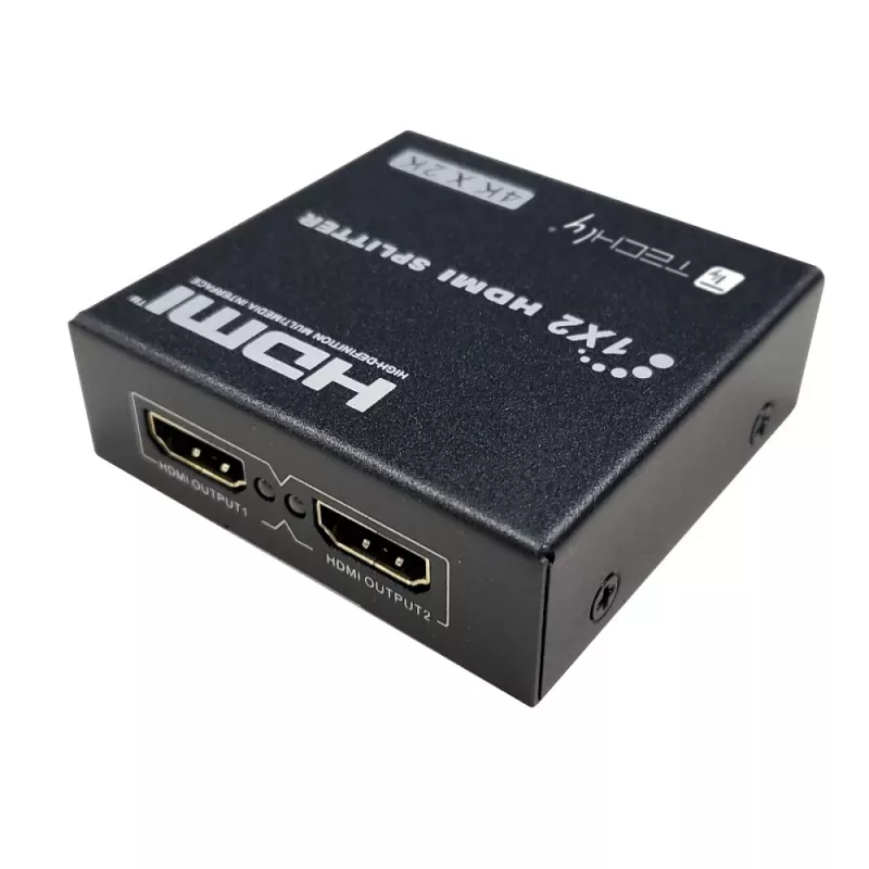 Rozgałęźnik wideo Techly IDATA HDMI-4K230 2x HDMI 3840x2160 Czarny