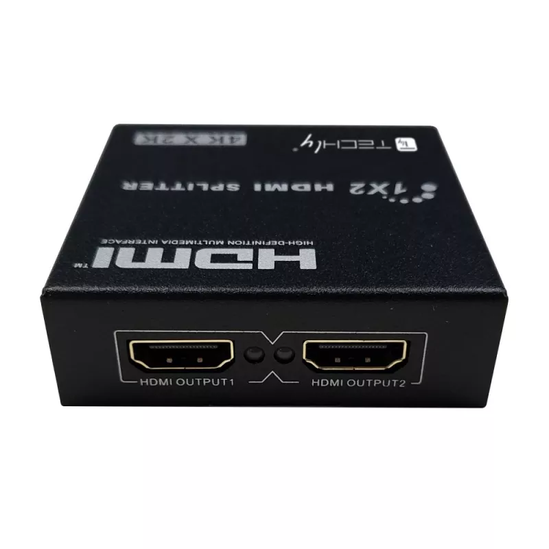 Rozgałęźnik wideo Techly IDATA HDMI-4K230 2x HDMI 3840x2160 Czarny