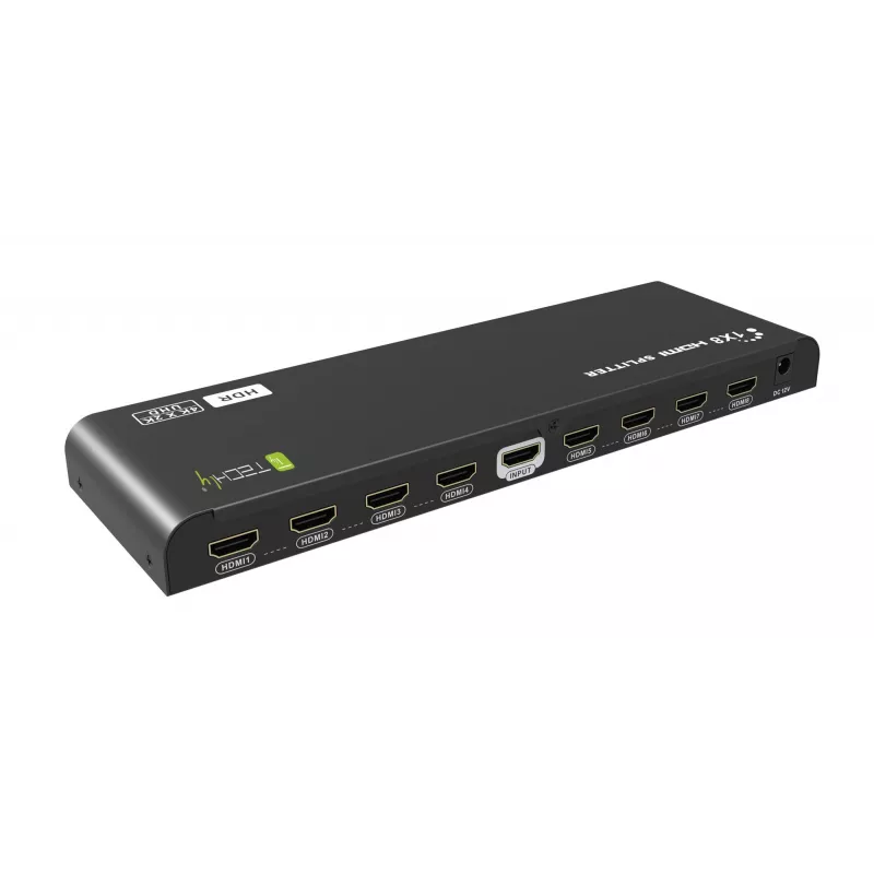 Techly IDATA HDMI2-4K8HDR rozdzielacz wideo HDMI 8x HDMI