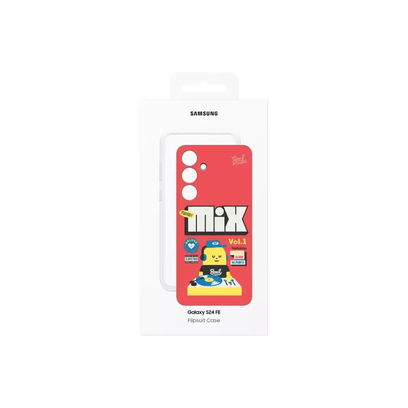 Cover Samsung Sticky Monster Lab Flipsuit Case dla S24 FE czerwony