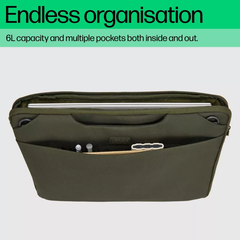 HP 15.6-calowy modułowy pokrowiec na laptopa, etui pokrowiec, 39,6 cm (15,6 cala), 420 g