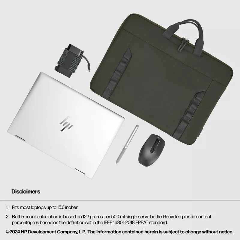 HP 15.6-calowy modułowy pokrowiec na laptopa, etui pokrowiec, 39,6 cm (15,6 cala), 420 g