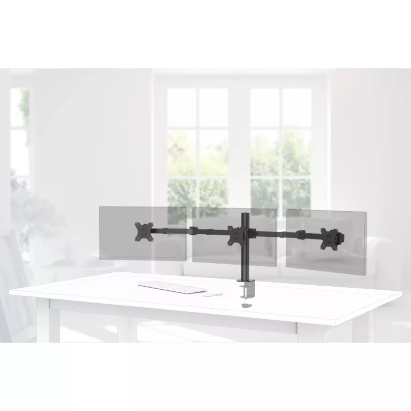 Hama 00118495 uchwyt do monitora / stojak 68.6 cm (27 cali) Biurko Czarny