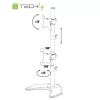 Uchwyt/stojak na monitor Techly ICA-LCD 2520V 68,6 cm (27 cali) Biurkowy Czarny