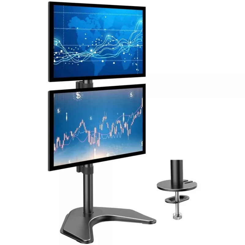 Uchwyt/stojak na monitor Techly ICA-LCD 2520V 68,6 cm (27 cali) Biurkowy Czarny