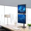 Uchwyt/stojak na monitor Techly ICA-LCD 2520V 68,6 cm (27 cali) Biurkowy Czarny