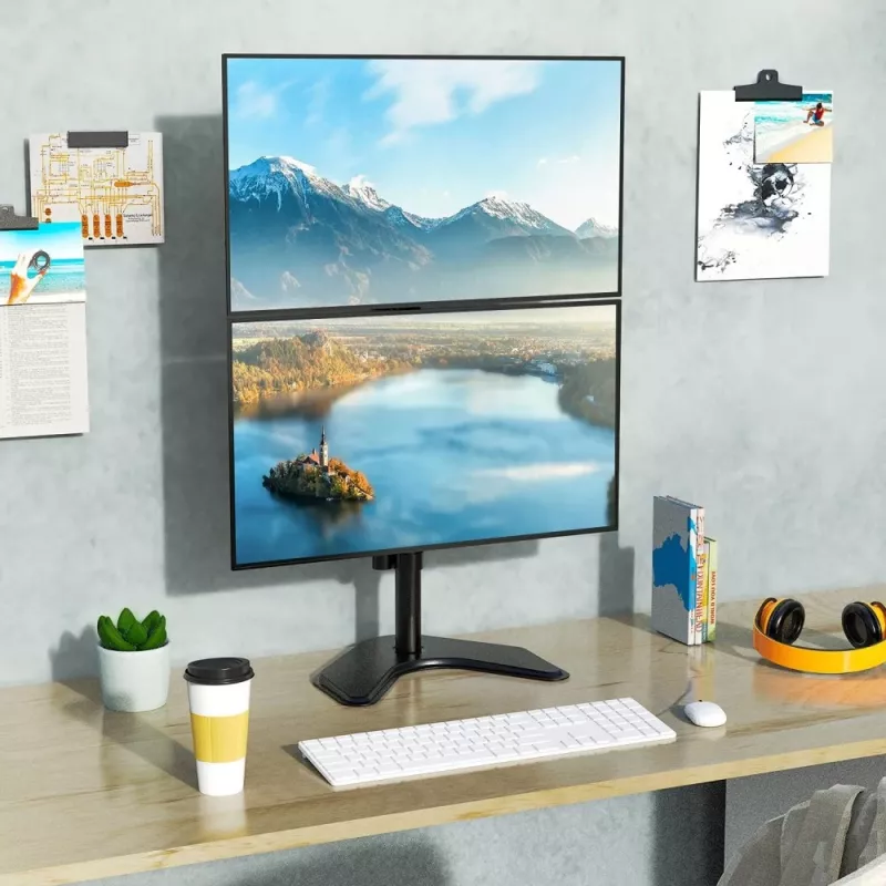 Uchwyt/stojak na monitor Techly ICA-LCD 2520V 68,6 cm (27 cali) Biurkowy Czarny