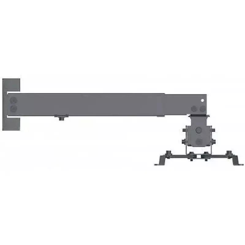 Manhattan Projector Mount, Ceiling or Wall, Tilt & Swivel, Height Range: 43-65cm, Max 20kg, Czarny, Lifetime Warranty