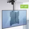 Techly Składany chowany uchwyt sufitowy do telewizora LED/LCD 17 cali–37 cali Czarny