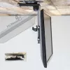 Techly Składany chowany uchwyt sufitowy do telewizora LED/LCD 17 cali–37 cali Czarny