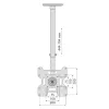Uchwyt TV Techly ICACPLB906 94 cm (37 cali) Czarny