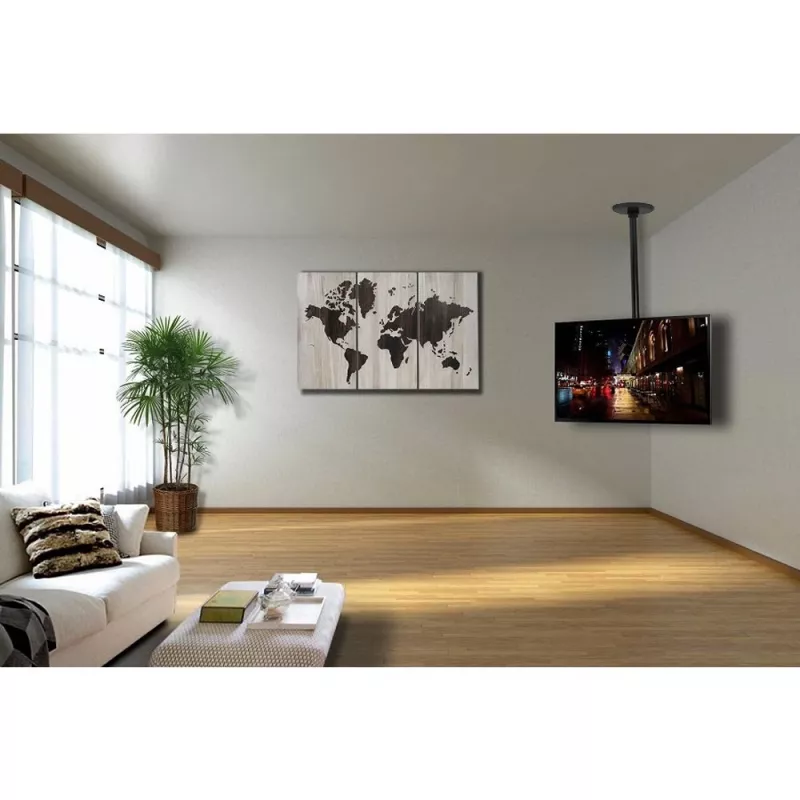 Uchwyt TV Techly ICACPLB906 94 cm (37 cali) Czarny