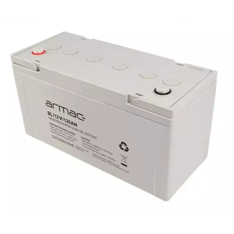 Szczelny akumulator żelowy VRLA ARMAC BL/12V/120AH — 12 V 120 Ah, long-life