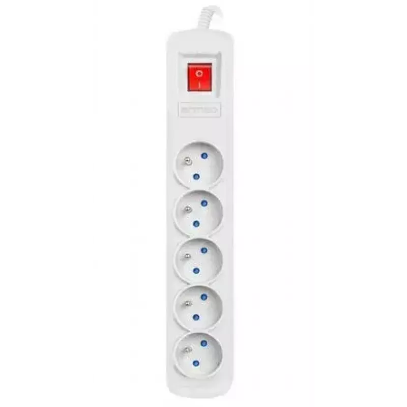 Listwa zasilająca ARMAC ARC 5 — 5 gniazd, kabel 5 m, szara