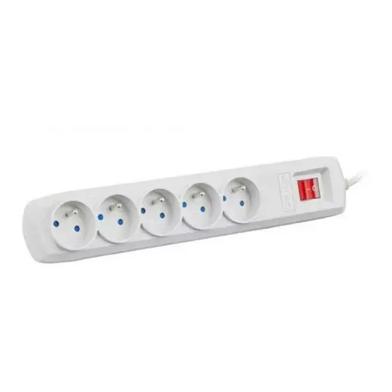 Listwa zasilająca ARMAC ARC 5 — 5 gniazd, kabel 5 m, szara
