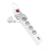 Hama 44133758 listwa zasilająca 1,4 m 5 gniazd AC Wewnętrzna Biała