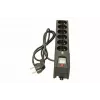 Ochronnik przepięciowy lestar LX 610 G-A — 6 gniazd AC, IEC 320, kabel 1.5 m, 155 J, 230 V, czarny