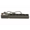 Ochronnik przepięciowy lestar LX 610 G-A — 6 gniazd AC, IEC 320, kabel 1.5 m, 155 J, 230 V, czarny