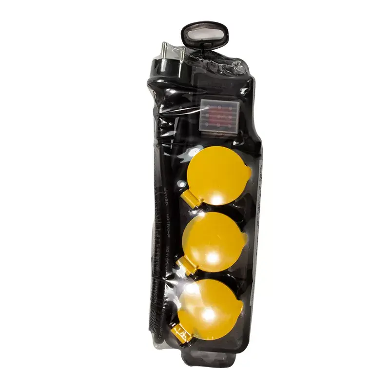 Przedłużacz ogrodowy LogiLink LPS253 1,5 m 3 gniazda AC Outdoor Czarny żółty