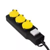 Przedłużacz ogrodowy LogiLink LPS253 1,5 m 3 gniazda AC Outdoor Czarny żółty
