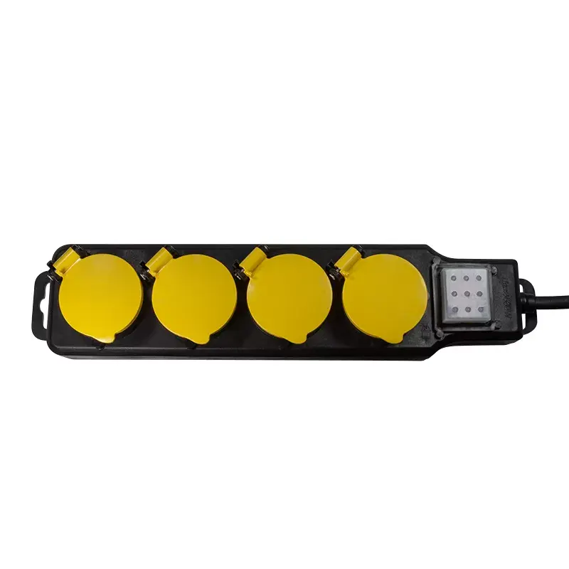 Przedłużacz zasilający LogiLink LPS254 1.5m 4 gniazda AC Outdoor czarno-żółty