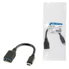 Kabel USB LogiLink USB C - USB A 0.15m CU0098 Czarny