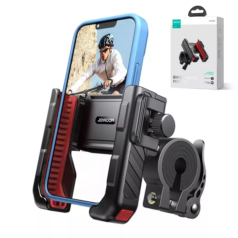 Uchwyt na telefon na motocykl Joyroom JR-ZS266 regulowany bezpieczny zacisk do kierownicy