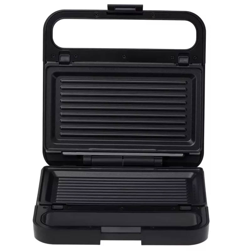Opiekacz do kanapek 2-w-1 Adler AD 3070b — 850 W, 2 płyty, czarny