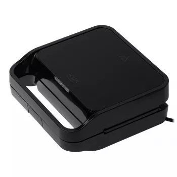 Opiekacz do kanapek 2-w-1 Adler AD 3070b — 850 W, 2 płyty, czarny