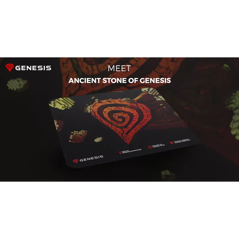 GENESIS Ancient Stone, Wielokolorowa, Obraz, Tkanina, Guma, Podkładka pod mysz dla graczy